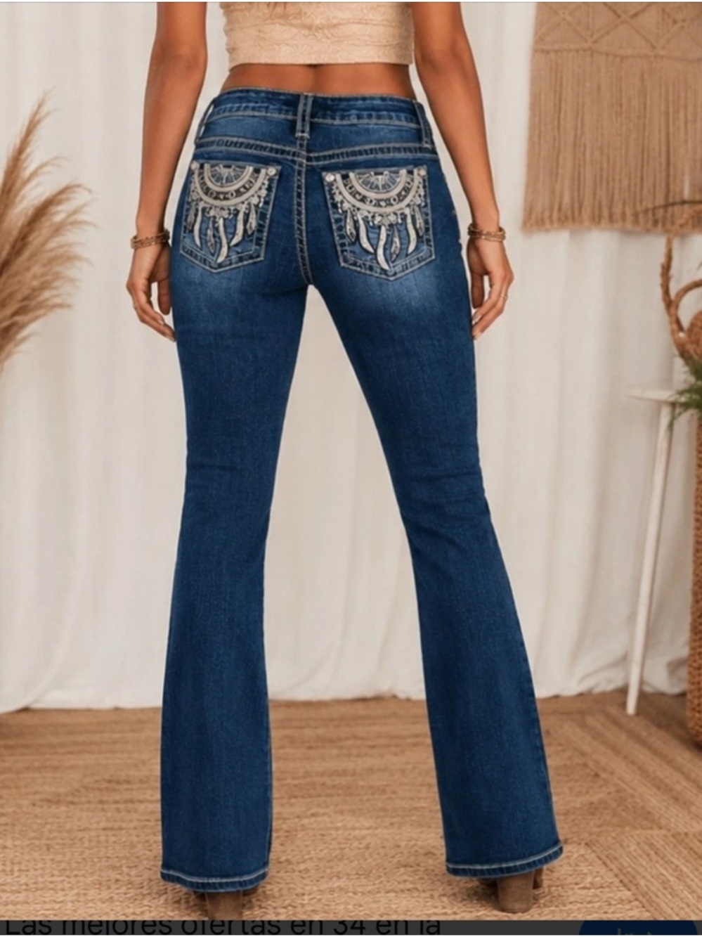 Miss Me Blue Flared/Wide Leg Jeans